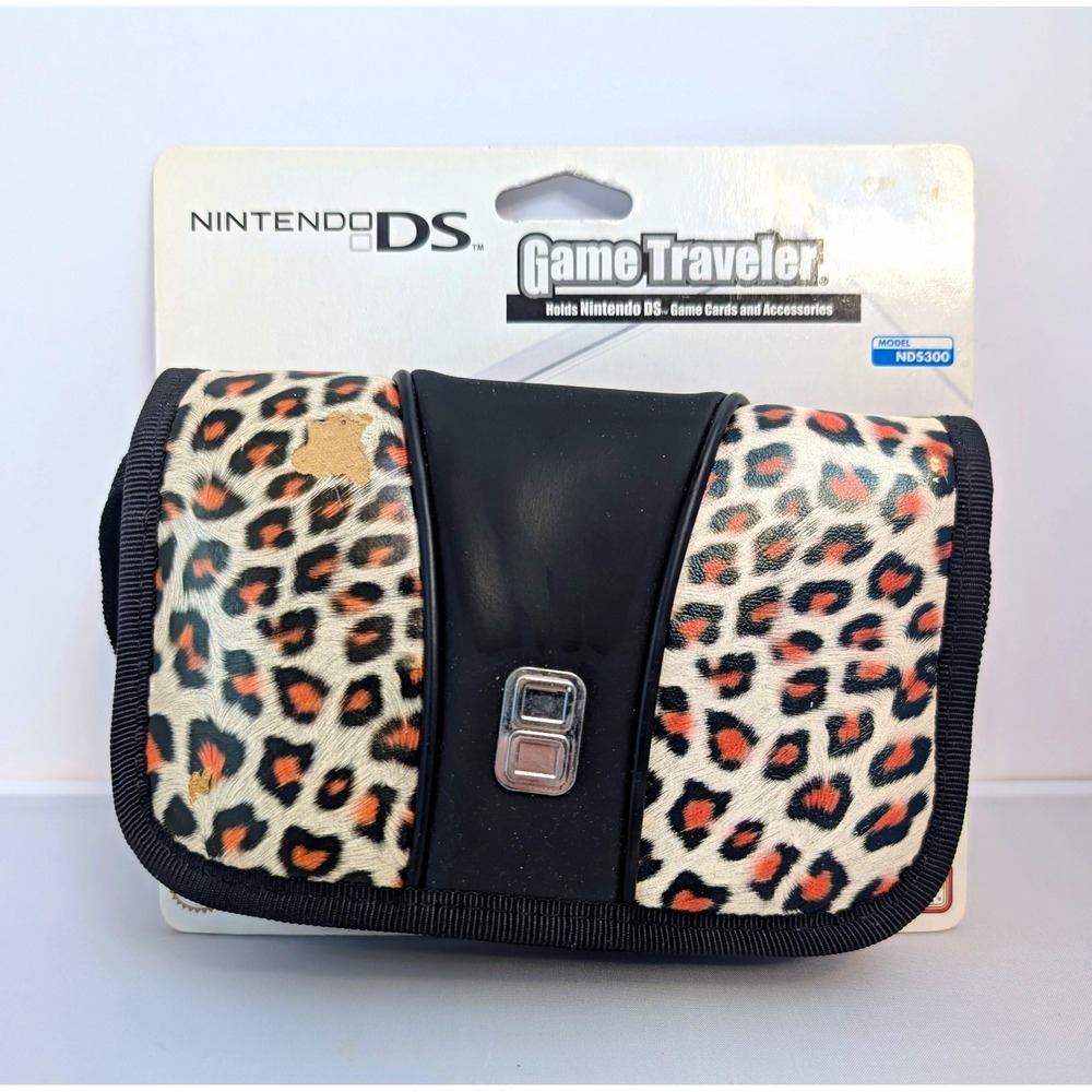 Game Traveler Nintendo DS Leopard Print Storage Bag Case w/ Carrying Handle
